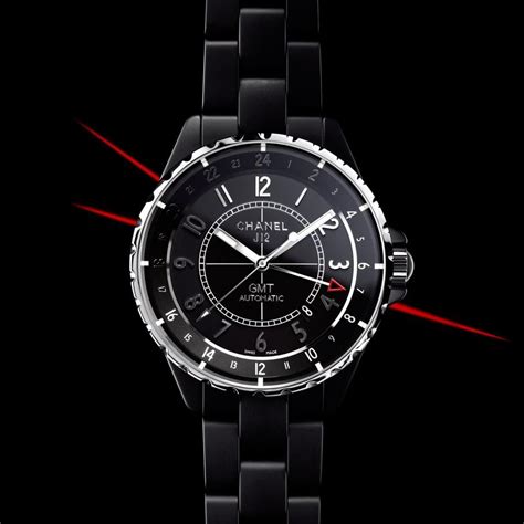 chanel j12 gmt matte black|chanel j12.